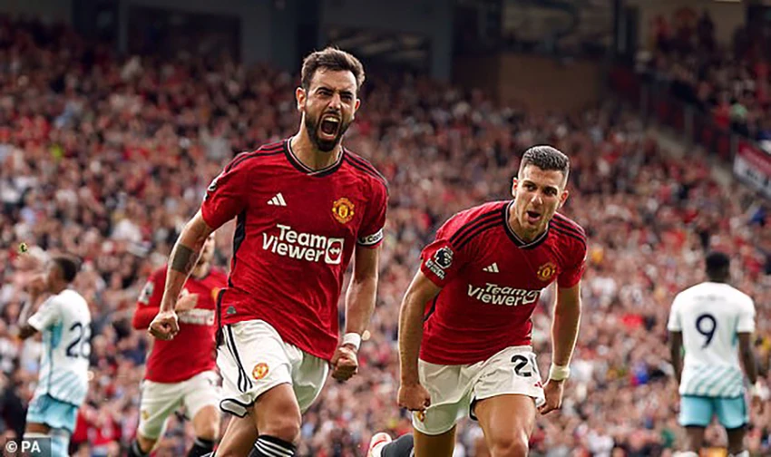 Bruno Fernandes vẫn là "đầu tàu" ở MU. ẢNH: PA Bruno Fernandes vẫn là "đầu tàu" ở MU. ẢNH: PA