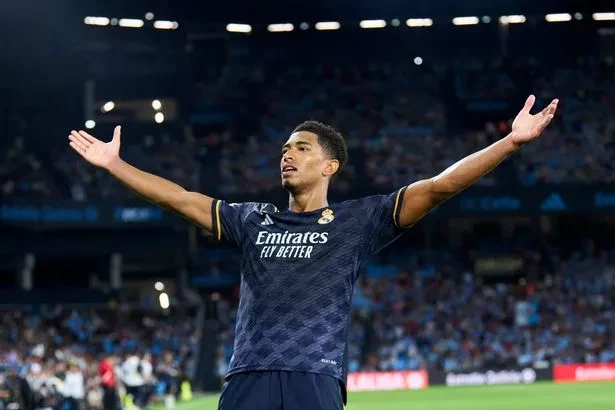 Jude Bellingham đang là ngôi sao tỏa sáng nhất tại Real Madrid lúc này. ẢNH: GETTY Jude Bellingham đang là ngôi sao tỏa sáng nhất tại Real Madrid lúc này. ẢNH: GETTY