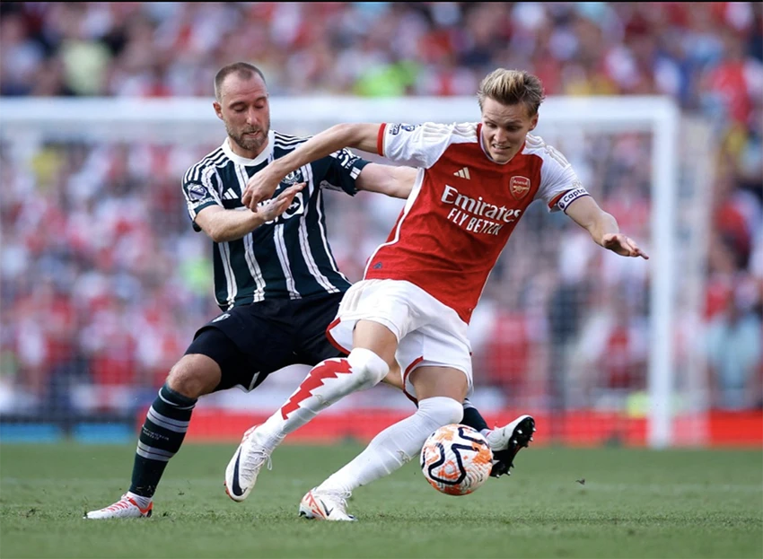 Arsenal vừa ngược dòng ngoạn mục hạ MU 3-1 ở vòng 4 Premier League trên sân nhà Emirates. ẢNH: REUTERS Arsenal vừa ngược dòng ngoạn mục hạ MU 3-1 ở vòng 4 Premier League trên sân nhà Emirates. ẢNH: REUTERS