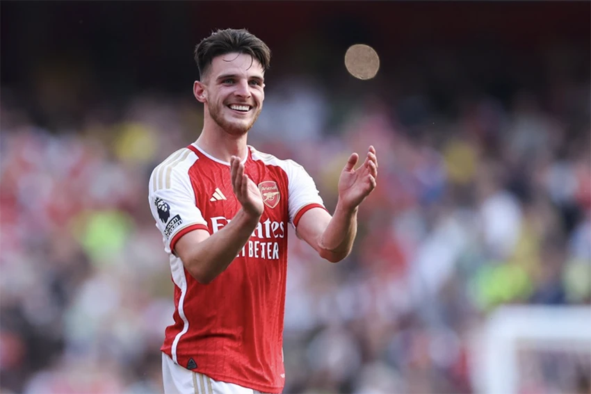Declan Rice tiêu tốn của MU 105 triệu bảng Anh. ẢNH: GETTY Declan Rice tiêu tốn của MU 105 triệu bảng Anh. ẢNH: GETTY