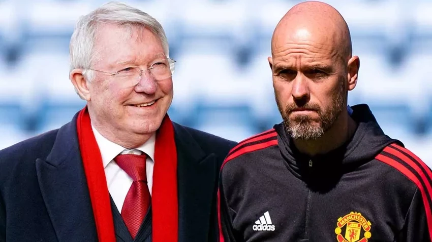 HLV Erik Ten Hag vẫn đang nỗ lực đem lại vinh quang xưa cho MU như thời Sir Alex Ferguson. ẢNH: MIRROR HLV Erik Ten Hag vẫn đang nỗ lực đem lại vinh quang xưa cho MU như thời Sir Alex Ferguson. ẢNH: MIRROR