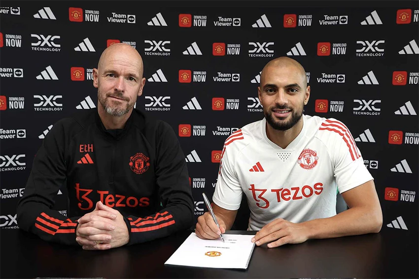 HLV Erik Ten Hag kỳ vọng rất lớn vào Amrabat. ẢNH: MAN UTD HLV Erik Ten Hag kỳ vọng rất lớn vào Amrabat. ẢNH: MAN UTD