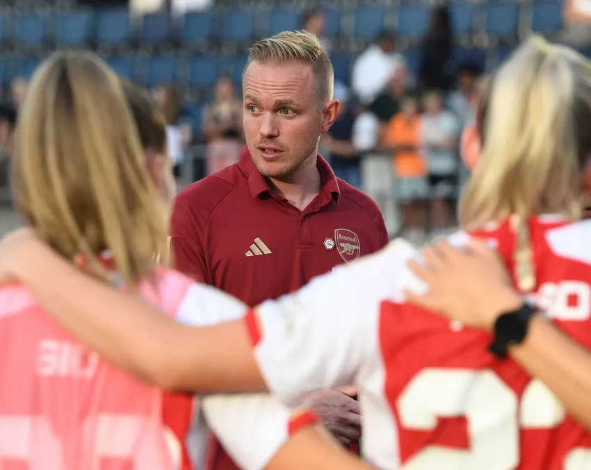 Arsenal của HLV Jonas Eidevall được đánh giá cao hơn Paris FC trước trận đấu. ẢNH: GETTY Arsenal của HLV Jonas Eidevall được đánh giá cao hơn Paris FC trước trận đấu. ẢNH: GETTY