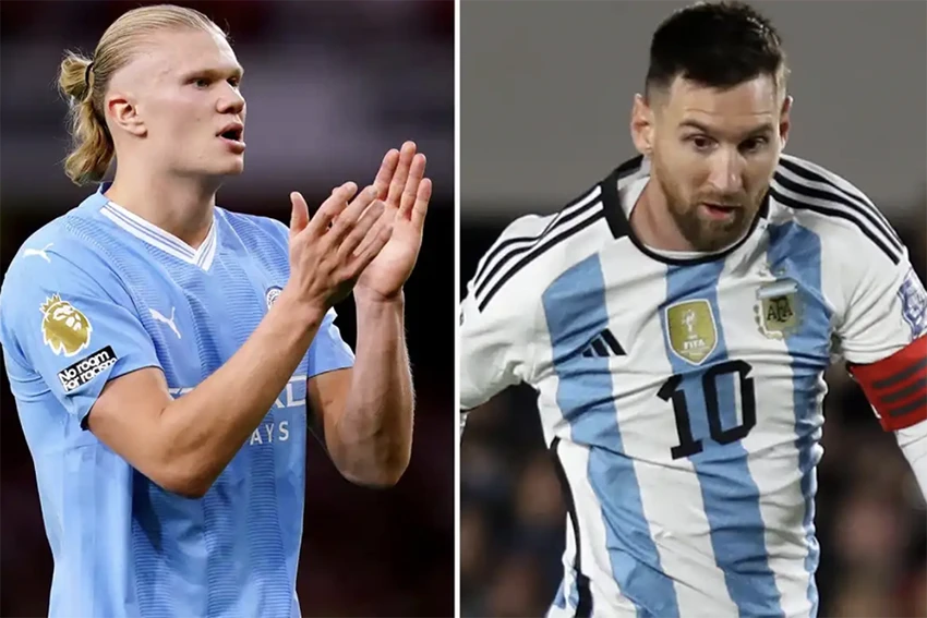 messi, haaland, QUẢ BÓNG VÀNG
