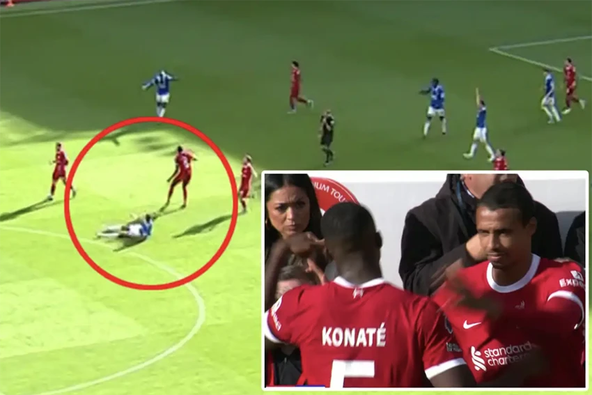 liverpool, everton, premier league, Konate