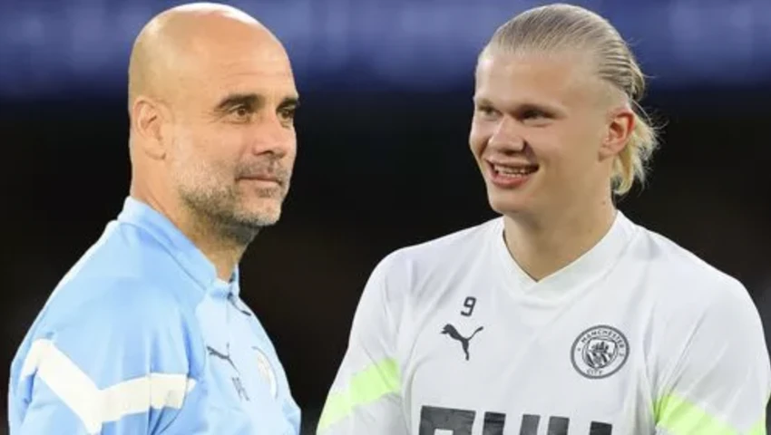 man city, haaland, pep guardiola