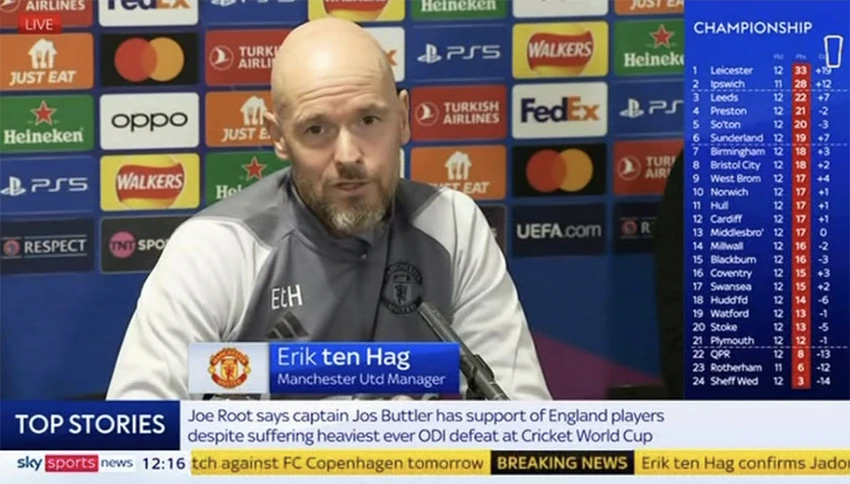 ten hag, manchester united, champions league