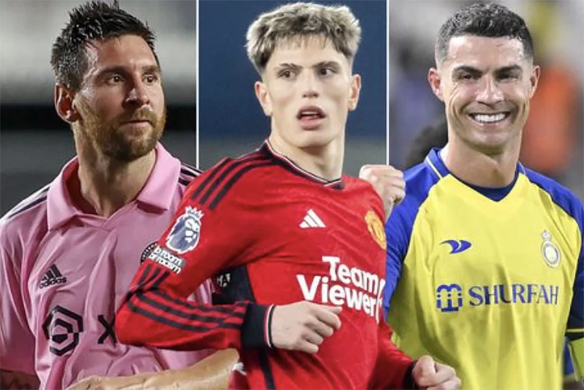 messi, garnacho, ronaldo