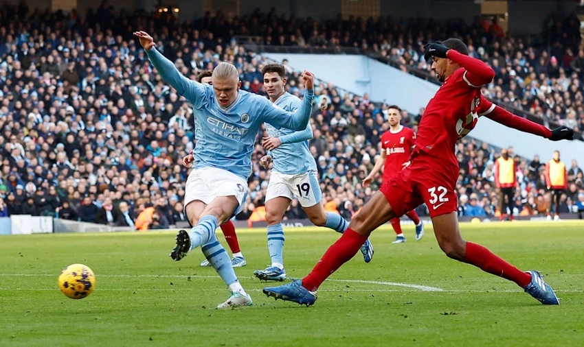 Erling Haaland và Foden đang thi đấu ấn tượng trên hàng công của Man City. Ảnh: Getty
