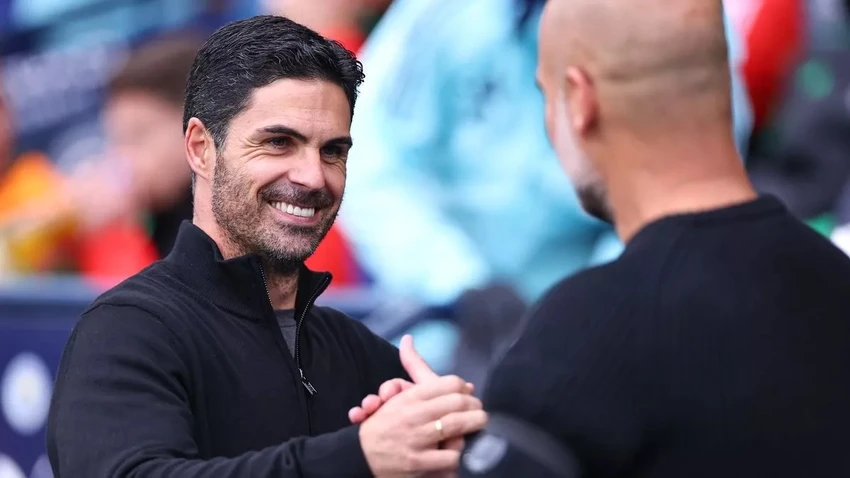 HLV Pep Guardiola,Arteta,Arsenal,Man City