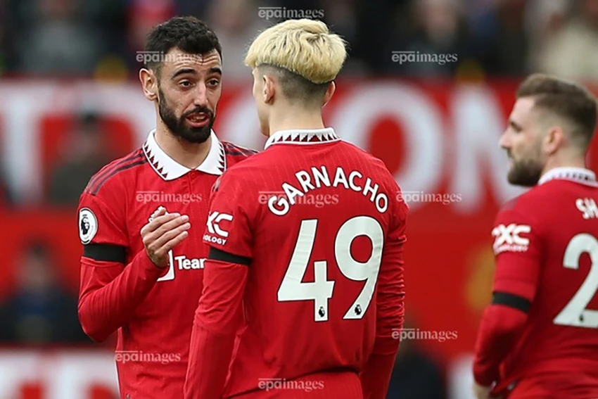 Garnacho thể hiện bản chất thật khi gửi lời nhắn đến Bruno Fernandes,GARNACHO,BRUNO FERNANDES