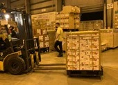 10 tấn vải thiểu Bắc Giang lên máy bay sang Nhật 