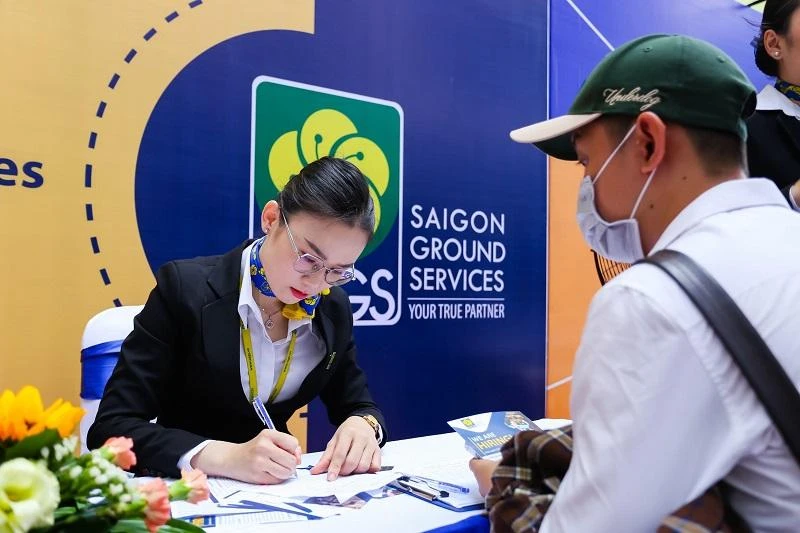 Lĩnh vực dịch vụ mặt đất tại sân bay mở rộng tuyển dụng để đáp ứng nhân lực ngành hàng không phục hồi. Ảnh: CTV