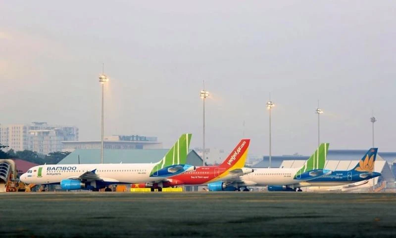 Hàng trăm chuyến bay nội địa bị hủy, chậm giờ khởi hành do dự kiến. Ảnh: PHONG ĐIỀN