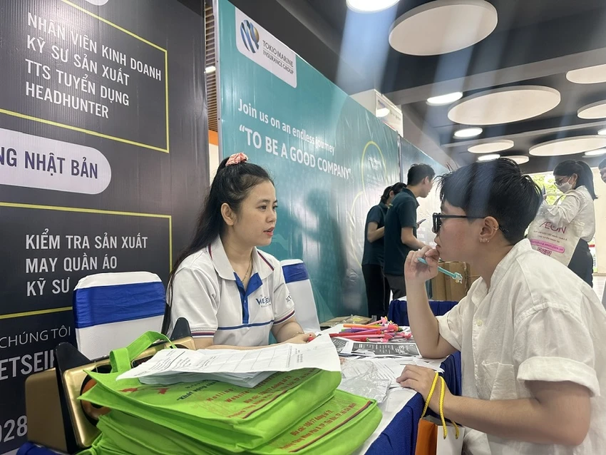 Kết quá khảo sát của Anphabe cho thấy cứ 10 người mất việc thì 7 người kiếm được việc làm. Ảnh minh họa: P.ĐIỀN Kết quá khảo sát của Anphabe cho thấy cứ 10 người mất việc thì 7 người kiếm được việc làm. Ảnh minh họa: P.ĐIỀN