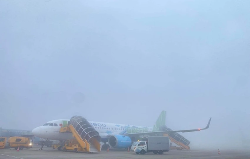 hang chuyến bay đi Nghệ An, hạ cánh ở sân bay dự bị. Ảnh: VATM