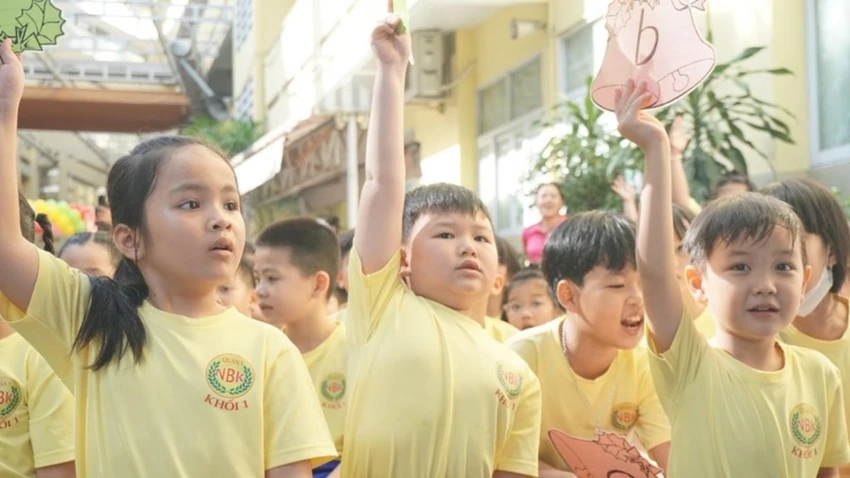 Học sinh trường Tiểu học Nguyễn Bỉnh Khiêm, quận 1. Ảnh: NGUYỄN QUYÊN Học sinh trường Tiểu học Nguyễn Bỉnh Khiêm, quận 1. Ảnh: NGUYỄN QUYÊN