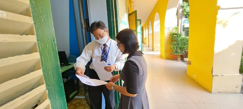 Thí sinh tham dự vòng 1 kỳ tuyển dụng viên chức ngành giáo dục. Ảnh: TĐ Thí sinh tham dự vòng 1 kỳ tuyển dụng viên chức ngành giáo dục. Ảnh: TĐ