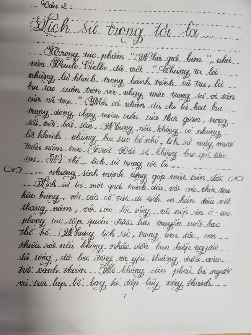 Bài thi của Lê Nguyễn Thuỳ Dương. Bài thi của Lê Nguyễn Thuỳ Dương.