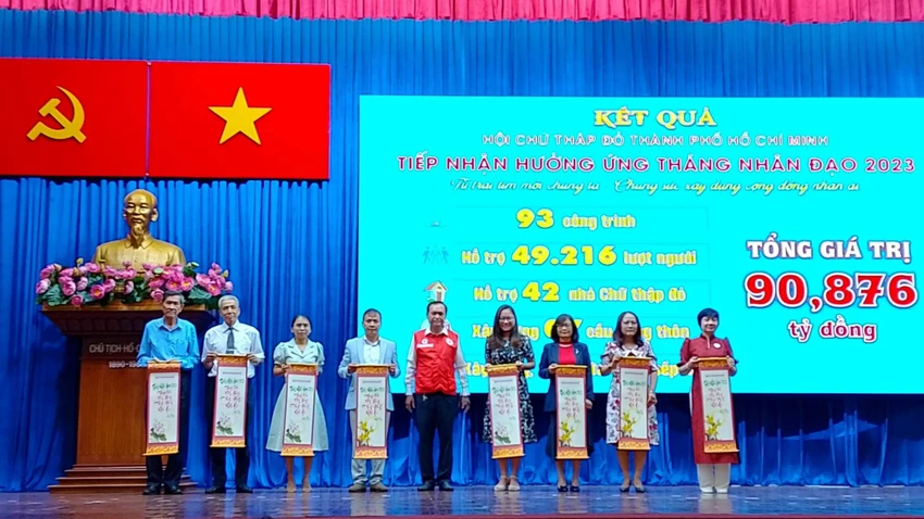 Tháng nhân đạo 2023 sẽ hỗ trợ 49.216 lượt người. Ảnh: TT Tháng nhân đạo 2023 sẽ hỗ trợ 49.216 lượt người. Ảnh: TT