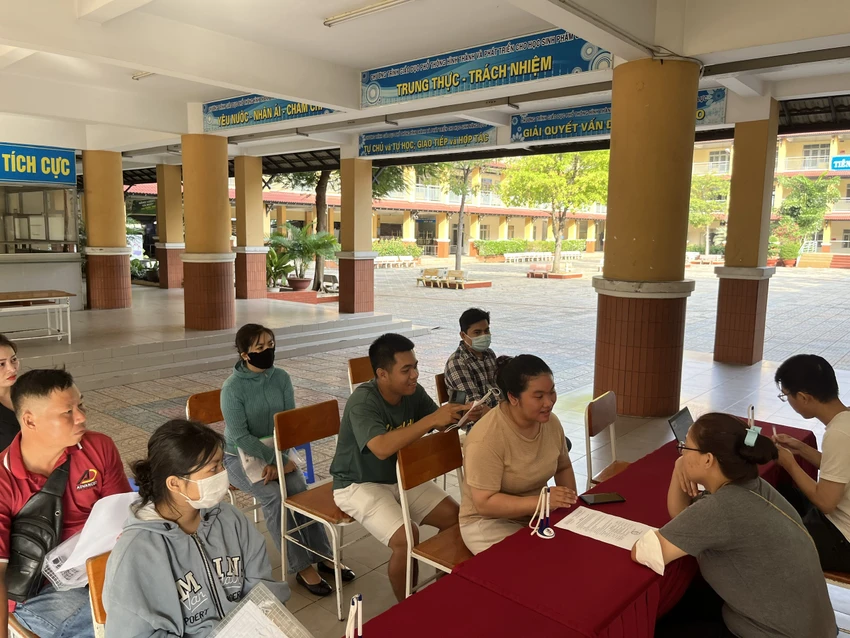 Học sinh sẽ nộp hồ sơ bổ sung từ hôm nay đến 17 giờ ngày 8-8. Ảnh: NGUYỄN NGÃI Học sinh sẽ nộp hồ sơ bổ sung từ hôm nay đến 17 giờ ngày 8-8. Ảnh: NGUYỄN NGÃI