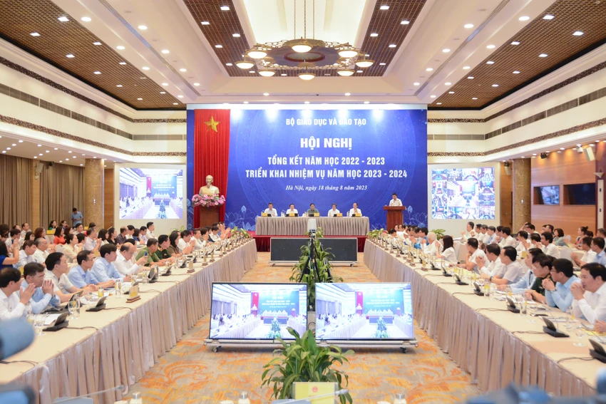 Toàn cảnh hội nghị. Ảnh: BỘ GD&amp;ĐT