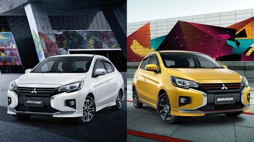 Có khả năng bộ đôi Mitsubishi Attrage và Mirage sẽ cùng ra mắt tại Việt Nam. 