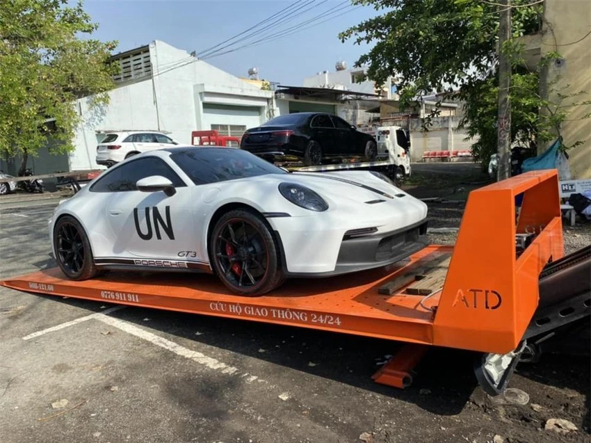 Đây là mẫu Porsche 911 GT3 2022 được đại gia "rước" về. Ảnh: MXH Đây là mẫu Porsche 911 GT3 2022 được đại gia "rước" về. Ảnh: MXH
