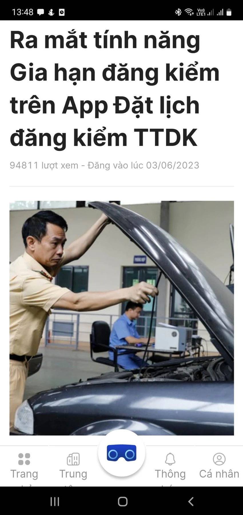 Bộ phận kỹ thuật của app TTDK thông báo về tính năng mới. Ảnh: TN Bộ phận kỹ thuật của app TTDK thông báo về tính năng mới. Ảnh: TN