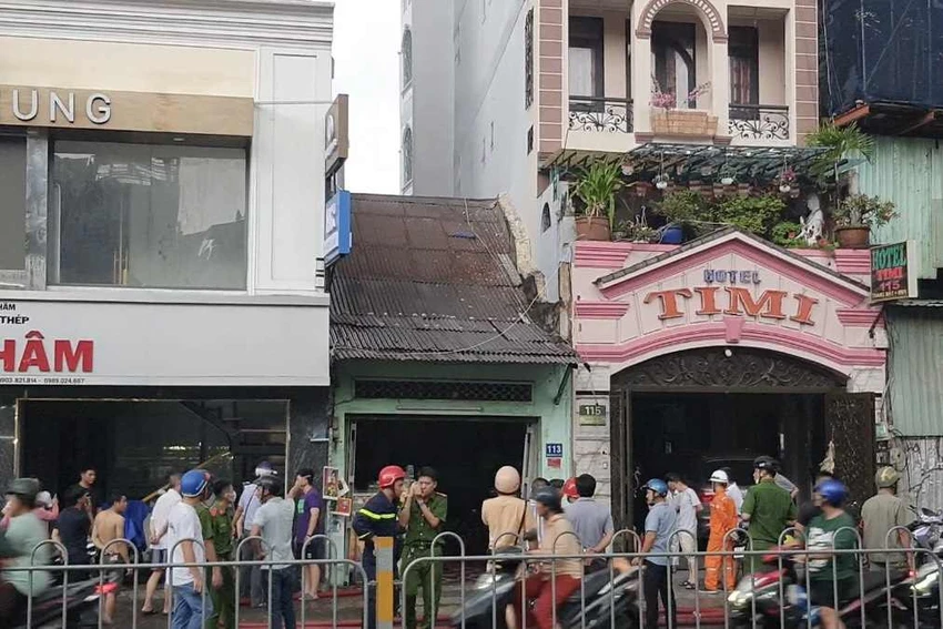 Vụ cháy không gây thiệt hại về người. Ảnh: NGUYỄN YÊN Vụ cháy không gây thiệt hại về người. Ảnh: NGUYỄN YÊN
