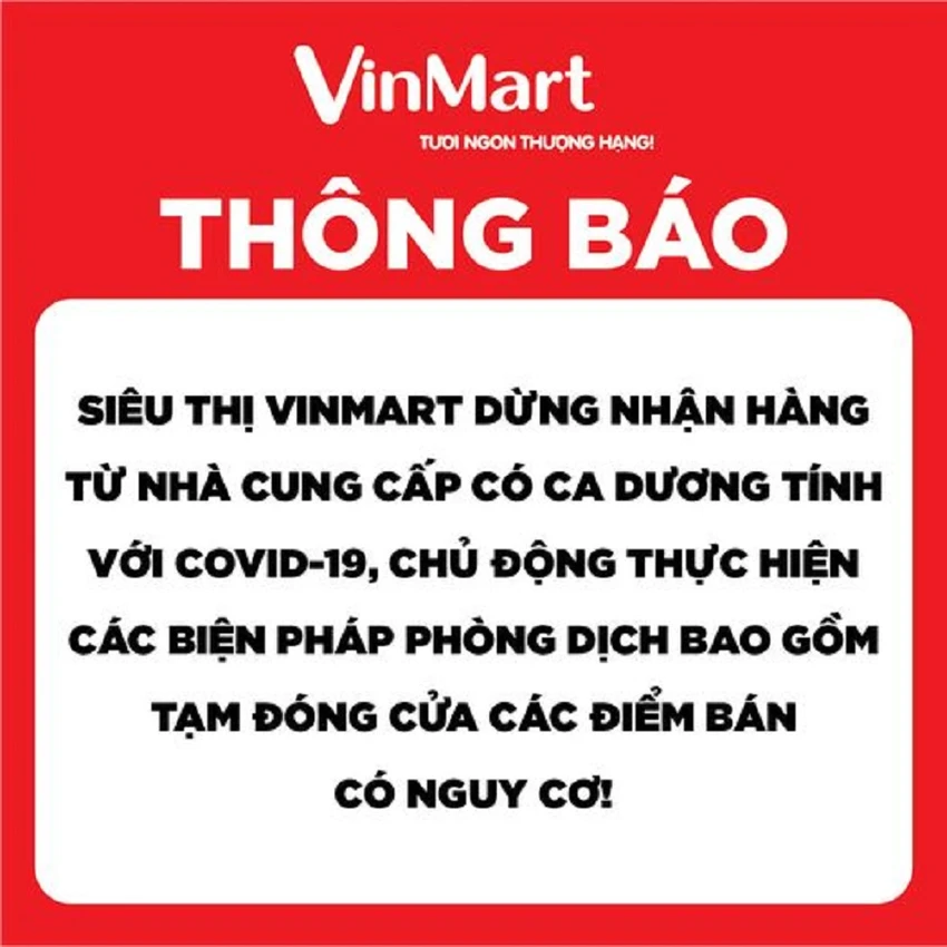 Bác thông tin 100 cửa hàng Vinmart, Vinmart+ nguy cơ lây nhiễm COVID-19 ảnh 1 Bác thông tin 100 cửa hàng Vinmart, Vinmart+ nguy cơ lây nhiễm COVID-19 ảnh 1