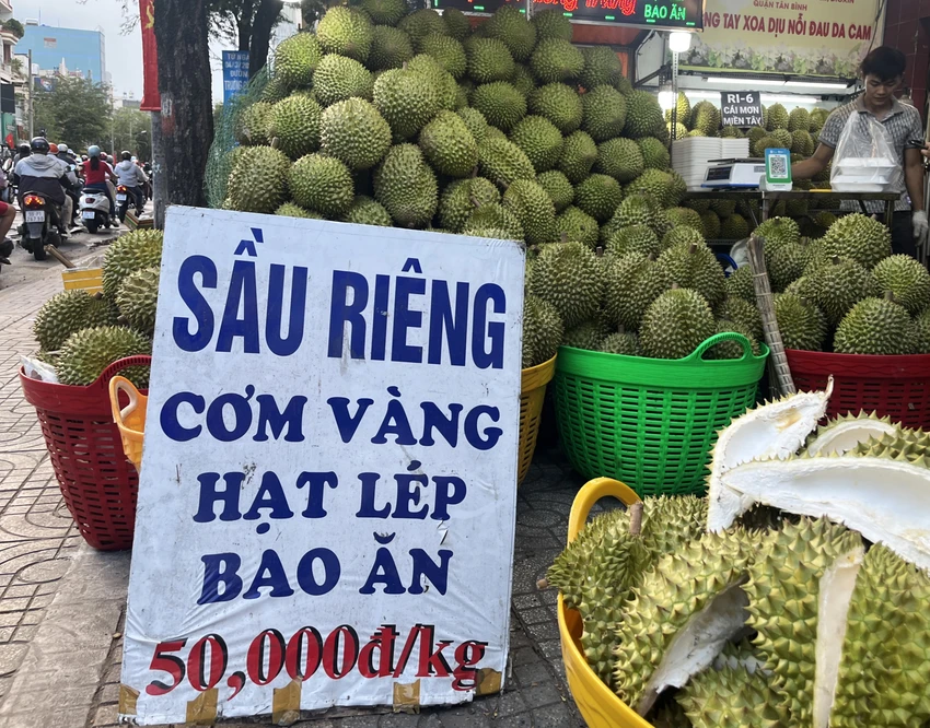 xuất khẩu sầu riêng