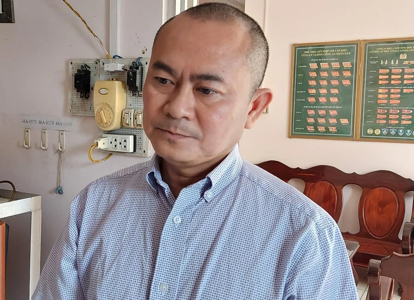Bị can Trần Lập Nghĩa. Ảnh: Công an Đồng Tháp