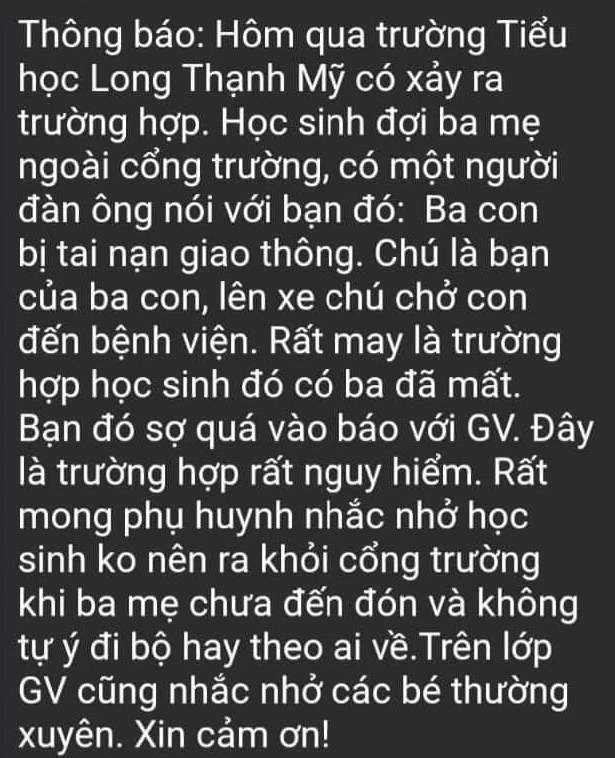 ba bị tai nạn và yêu cầu lên xe chở đi Thông tin lan truyền trên mạng khiến nhiều người hoang mang