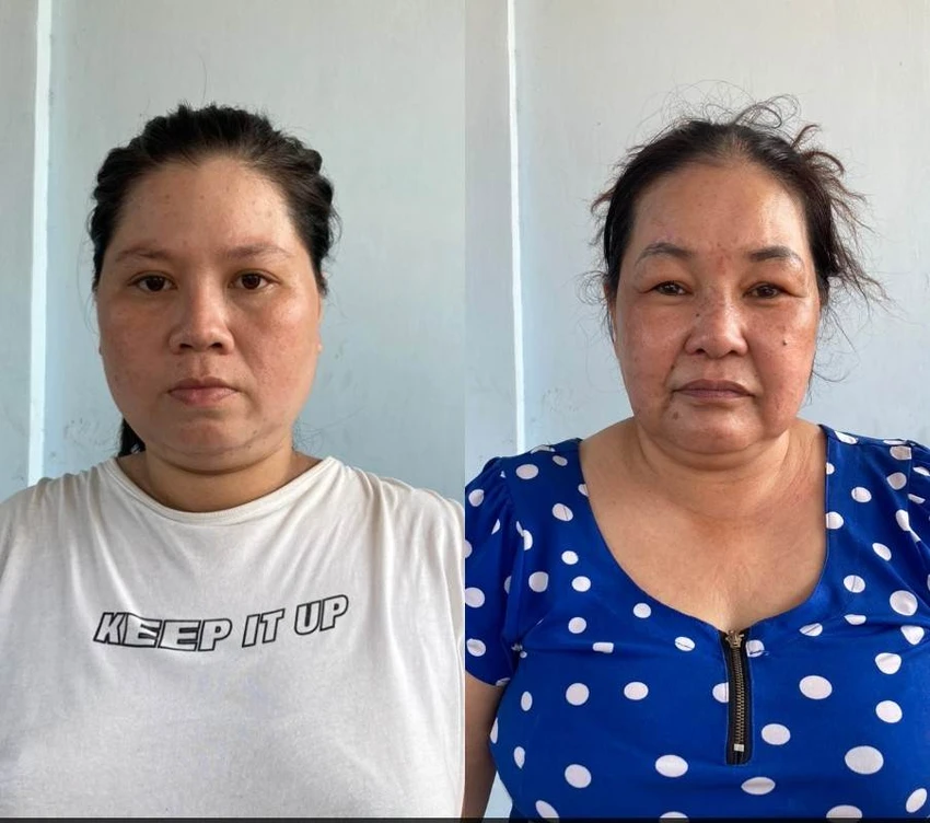 Dung và Thảo bị công an bắt giữ. Ảnh: TS Dung và Thảo bị công an bắt giữ. Ảnh: TS