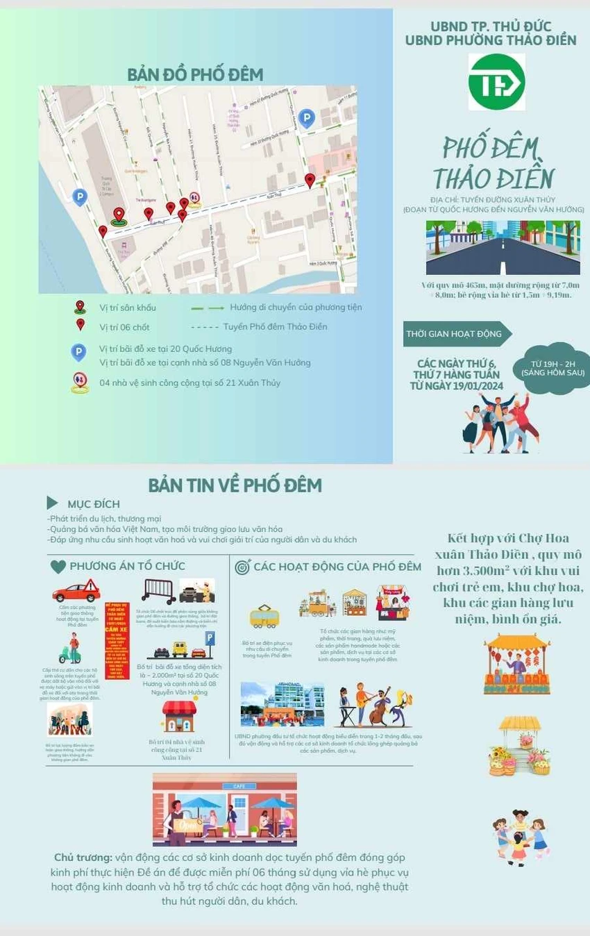 Siết chặt an ninh tại phố đêm Thảo Điền