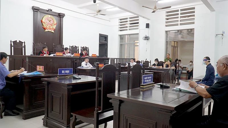 Phiên tòa phúc thẩm ngày 16-8. Ảnh: HH