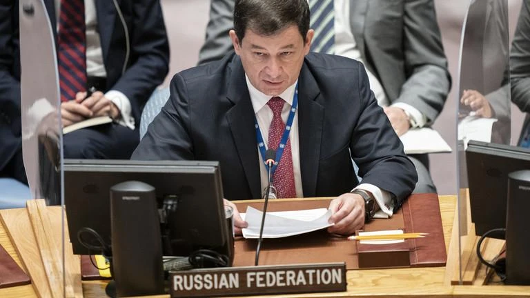 Phó đại diện thường trực của Moscow tại LHQ - ông Dmitry Polyansky. Ảnh: AP Phó đại diện thường trực của Moscow tại LHQ - ông Dmitry Polyansky. Ảnh: AP