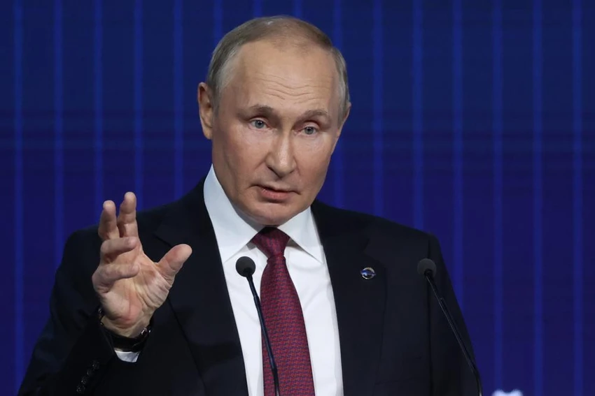 Tổng thống Nga Vladimir Putin tại phiên họp toàn thể của Câu lạc bộ Thảo luận Quốc tế Valdai ở thủ đô Moscow (Nga) ngày 27-10. Ảnh: AP Tổng thống Nga Vladimir Putin tại phiên họp toàn thể của Câu lạc bộ Thảo luận Quốc tế Valdai ở thủ đô Moscow (Nga) ngày 27-10. Ảnh: AP
