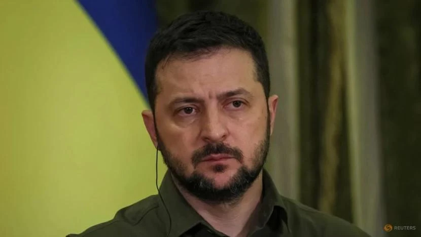 Tổng thống Ukraine Volodymyr Zelensky tại cuộc họp báo ở thủ đô Kiev ngày 25-10. Ảnh: REUTERS Tổng thống Ukraine Volodymyr Zelensky tại cuộc họp báo ở thủ đô Kiev ngày 25-10. Ảnh: REUTERS