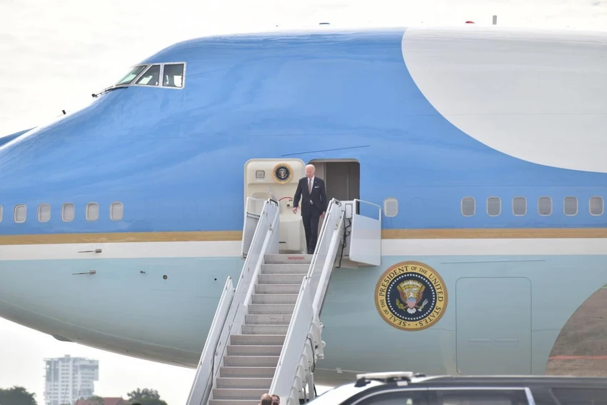 Tổng thống Mỹ Joe Biden có mặt tại Campuchia vào sáng 12-11. Ảnh: KHMERTIMES Tổng thống Mỹ Joe Biden có mặt tại Campuchia vào sáng 12-11. Ảnh: KHMERTIMES
