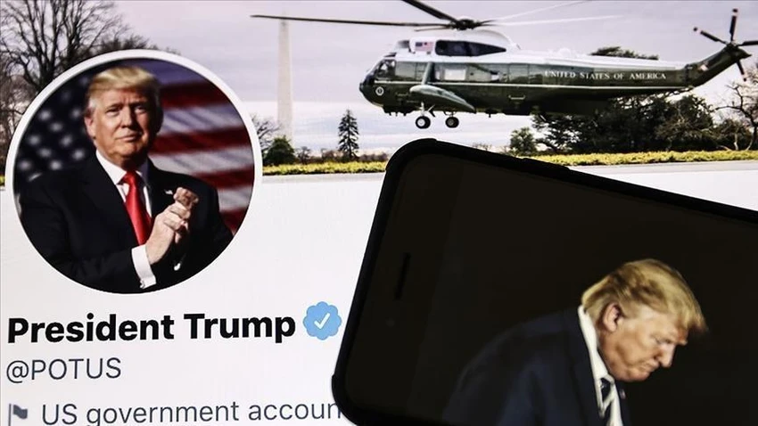 Tài khoản Twitter của cựu Tổng thống Mỹ Donald Trump. Ảnh: ANADOLU AGENCY Tài khoản Twitter của cựu Tổng thống Mỹ Donald Trump. Ảnh: ANADOLU AGENCY
