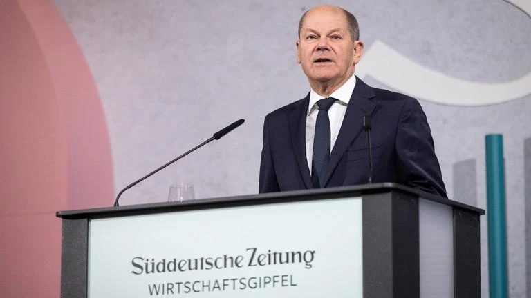Thủ tướng Đức Olaf Scholz phát biểu tại một hội nghị kinh tế ở thủ đô Berlin ngày 22-11. Ảnh: GETTY IMAGES Thủ tướng Đức Olaf Scholz phát biểu tại một hội nghị kinh tế ở thủ đô Berlin ngày 22-11. Ảnh: GETTY IMAGES