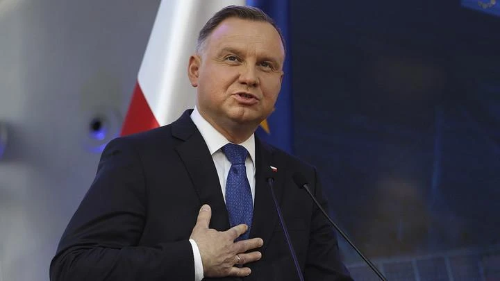 Tổng thống Ba Lan Andrzej Duda. Ảnh: AP Tổng thống Ba Lan Andrzej Duda. Ảnh: AP