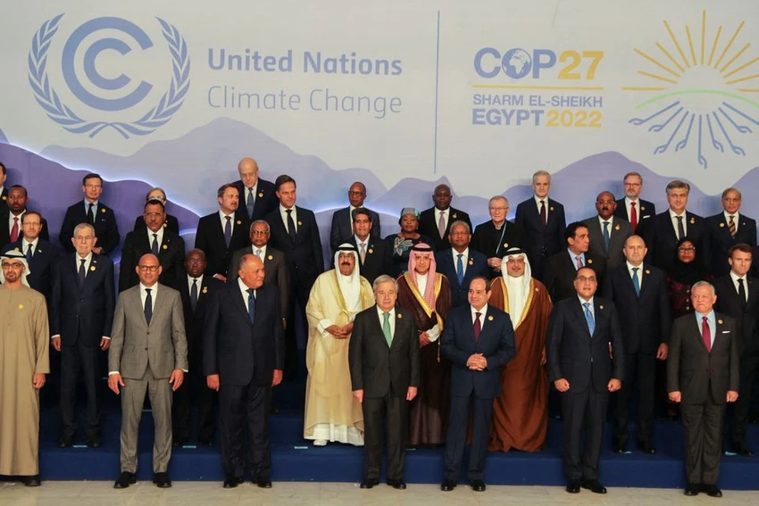 Hội nghị COP27 diễn ra ở Ai Cập đã đạt được thỏa thuận lập quỹ “mất mát và thiệt hại” cho các quốc gia dễ bị tổn thương do biến đổi khí hậu. Ảnh: REUTERS