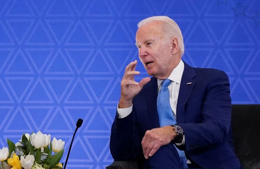 Tổng thống Joe Biden phát biểu tại Hội nghị thượng đỉnh các nhà lãnh đạo Bắc Mỹ ở thủ đô Mexico City (Mexico) ngày 10-1. Ảnh: REUTERS Tổng thống Joe Biden phát biểu tại Hội nghị thượng đỉnh các nhà lãnh đạo Bắc Mỹ ở thủ đô Mexico City (Mexico) ngày 10-1. Ảnh: REUTERS