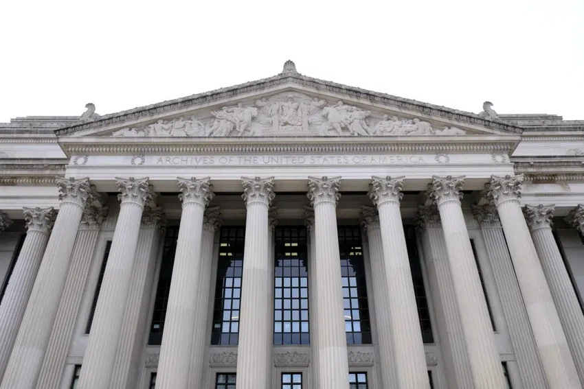 Trụ sở Cục Quản lý hồ sơ và Lưu trữ quốc gia Mỹ (NARA) ở thủ đô Washington D.C. Ảnh: AP