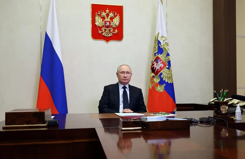 Tổng thống Nga Vladimir Putin họp với các thành viên của Hội đồng Bảo an Liên Hợp Quốc qua liên kết video tại thủ đô Moscow (Nga) ngày 27-1. Ảnh: SPUTNIK Tổng thống Nga Vladimir Putin họp với các thành viên của Hội đồng Bảo an Liên Hợp Quốc qua liên kết video tại thủ đô Moscow (Nga) ngày 27-1. Ảnh: SPUTNIK