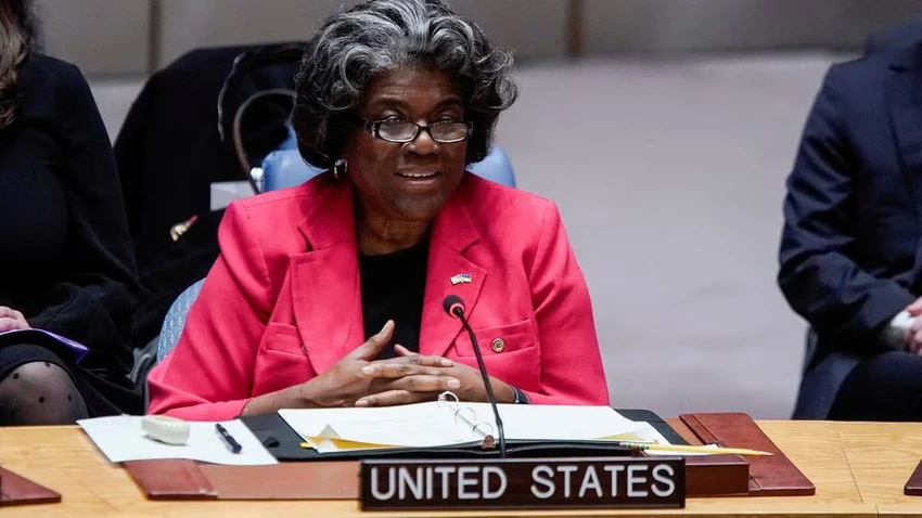 Đại sứ Mỹ tại LHQ Linda Thomas-Greenfield. Ảnh: REUTERS Đại sứ Mỹ tại LHQ Linda Thomas-Greenfield. Ảnh: REUTERS