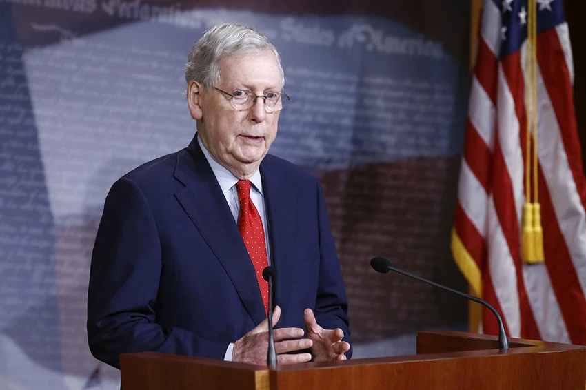 Lãnh đạo đảng Cộng hòa tại Thượng viện Mỹ Mitch McConnell. Ảnh: AP Lãnh đạo đảng Cộng hòa tại Thượng viện Mỹ Mitch McConnell. Ảnh: AP